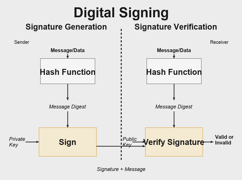 Digital Signature Signing Process